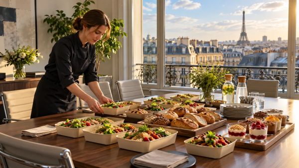 Top traiteurs à Paris pour vos plateaux repas d'entreprise